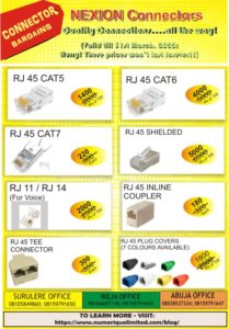 RJ45 & RJ11/RJ14 UTP CONNECTORS