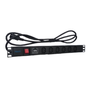 6-WAY PDU, IEC C13 SOCKETS WITH SURGE PROTECTION