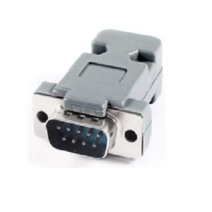 DB 9 MALE CONNECTOR + HOOD