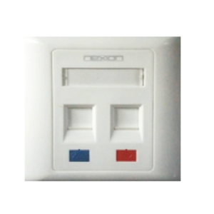 2-WAY RJ11/RJ45 CAT5 FACEPLATE  NEXION