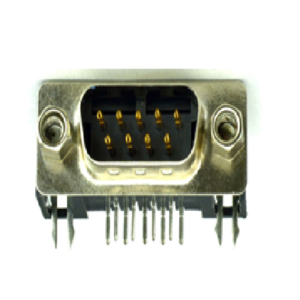 DB9 MALE RT ANGLE PC MOUNT