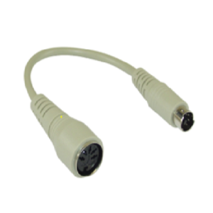 PS/2 KBRD ADAPTER (5-PIN FEMALE-6-MALE DIN ADAPTER)