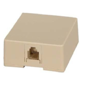 RJ 11 MODULAR JACK (SURFACE)