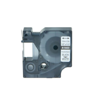 BLACK ON WHITE TAPE (1/2") DYMO OEM