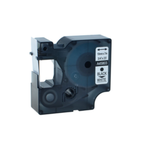 BLACK ON WHITE TAPE (3/4") DYMO