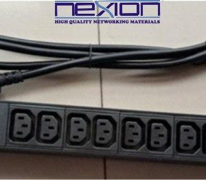 POWER-DISTRIBUTION-UNIT-PDU-IEC-C13-SOCKETS-C14-PLUG-WITH-SURGE-SUPPRESSOR-12-WAY