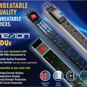 5-WAY PDU, UNIVERSAL SOCKETS WITH CIRCUIT BREAKER AND SURGE PROTECTION
